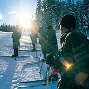 Killer Times: MWTC trainees attack the slopes on telemark skis at Kirkwood Mountain Resort, near Lake Tahoe, California