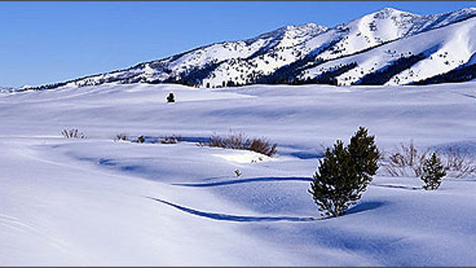 Snowshoeing Stepping out in the Sawtooths