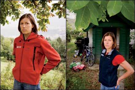 ALPENGLOWER: Papert outside her home in the Bavarian Alps.