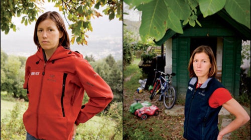 ALPENGLOWER: Papert outside her home in the Bavarian Alps.