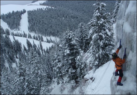 Central Gully Buttress at Teton Ice Park