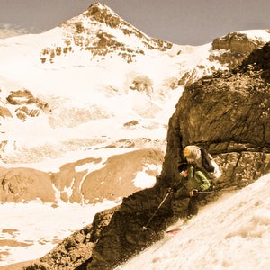 Steve Romeo skiing Argentina's Aconcagua