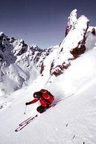 Putting the "Dude" in Dude-umentary: Micah black skis for the lens in Norway.