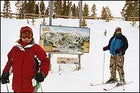 GREEN RUN: Krista (left) and Chuck on the slopes at Breckenridge.