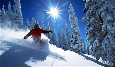 Skiing at Steamboat, Colorado