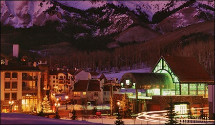 Telluride, Colorado, at night