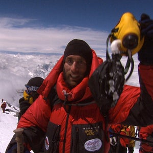 Erik Weihenmayer on Everest's summit