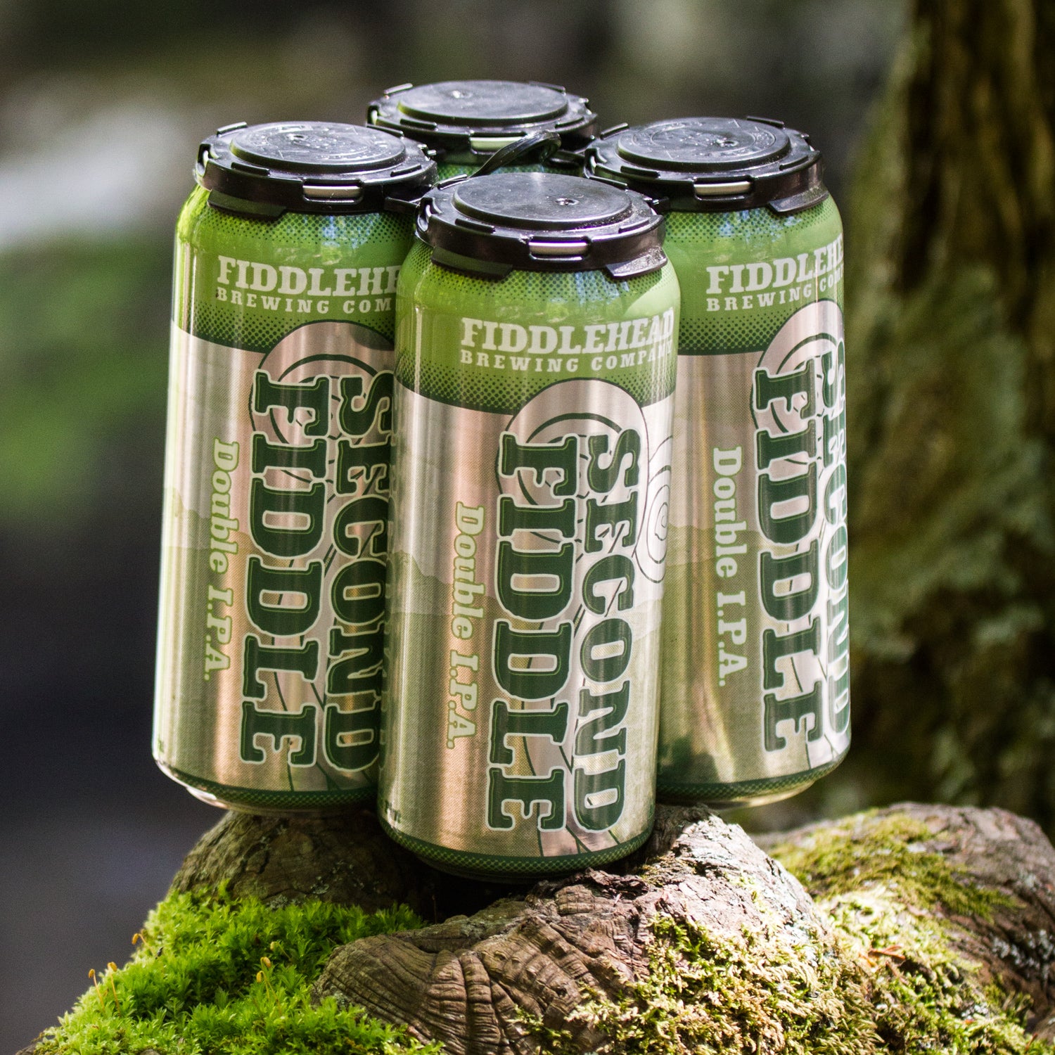 canned beer, outside, fiddlehead brewing second fiddle double ipa