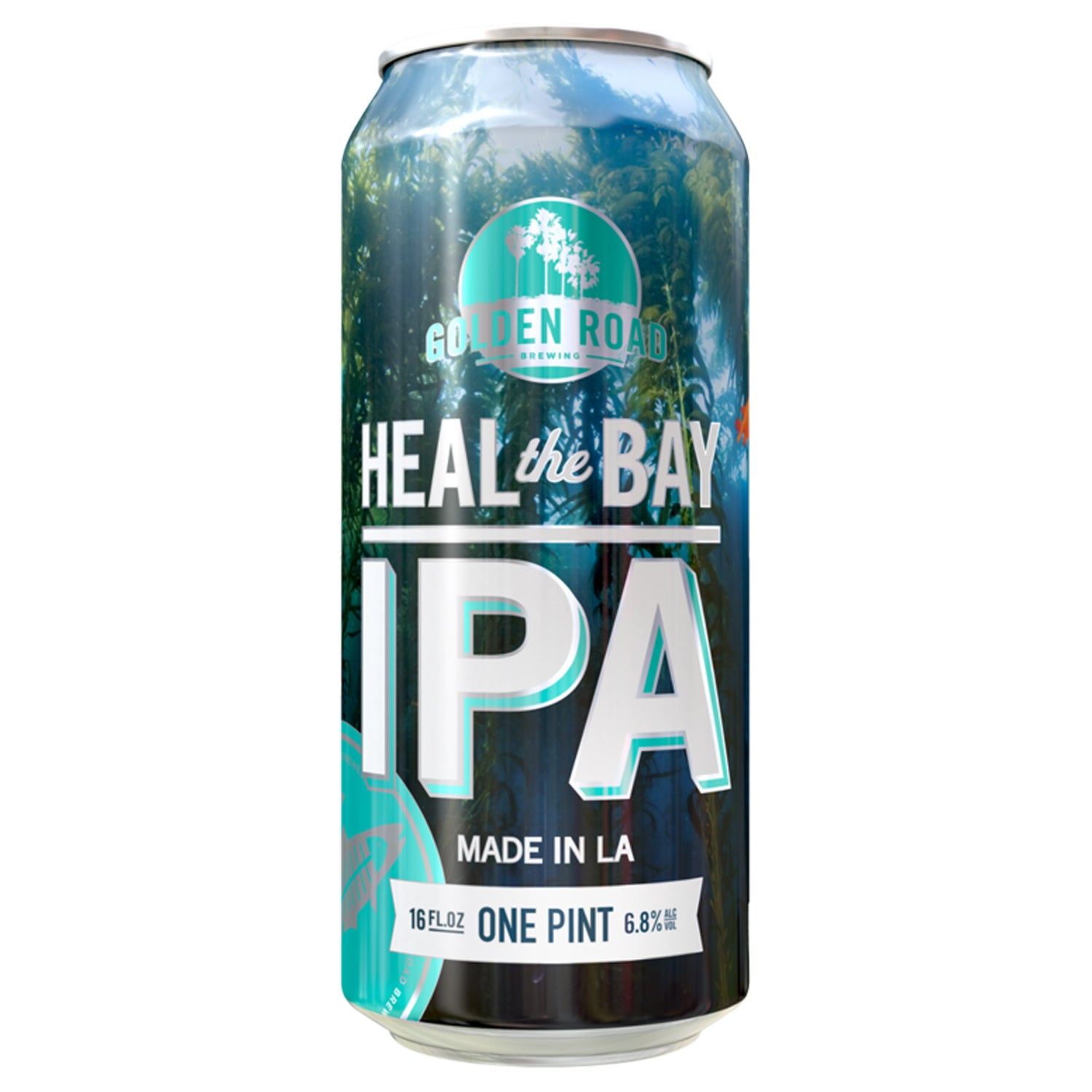 golden road brewing heal the bay ipa outside canned beer fall hiking or camping