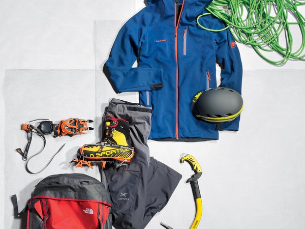 beal gully 7.3mm ultimate nordp mammut el cap helmet la sportiva nepal cube gtx boot cassin blade runner crampons the north face ice project pack arcteryx alpha comp pants grivel tech machine ax petzl corax harness winter ice climbing winter buyer's guide outside