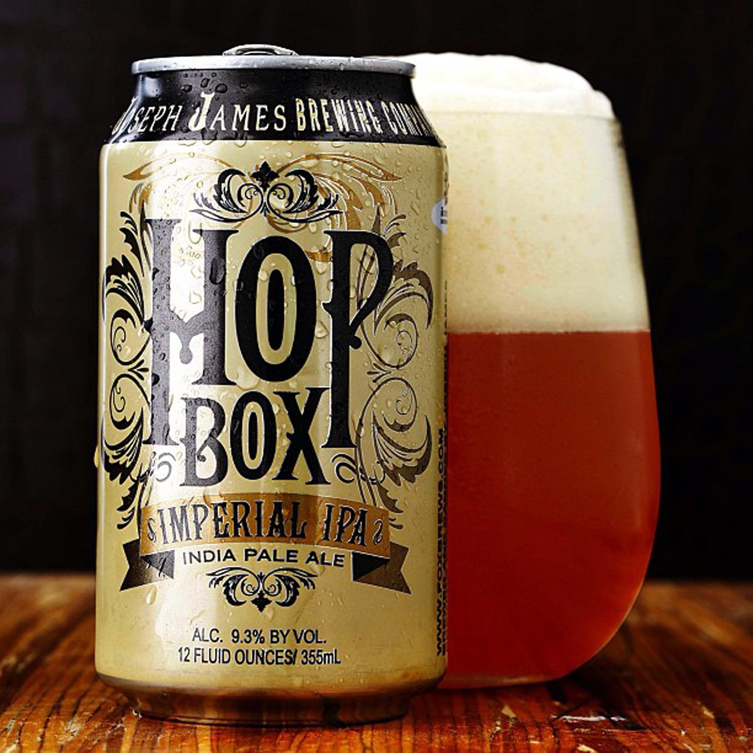 Joseph James Brewing hop box imperial ipa outside canned beer fall hiking or camping