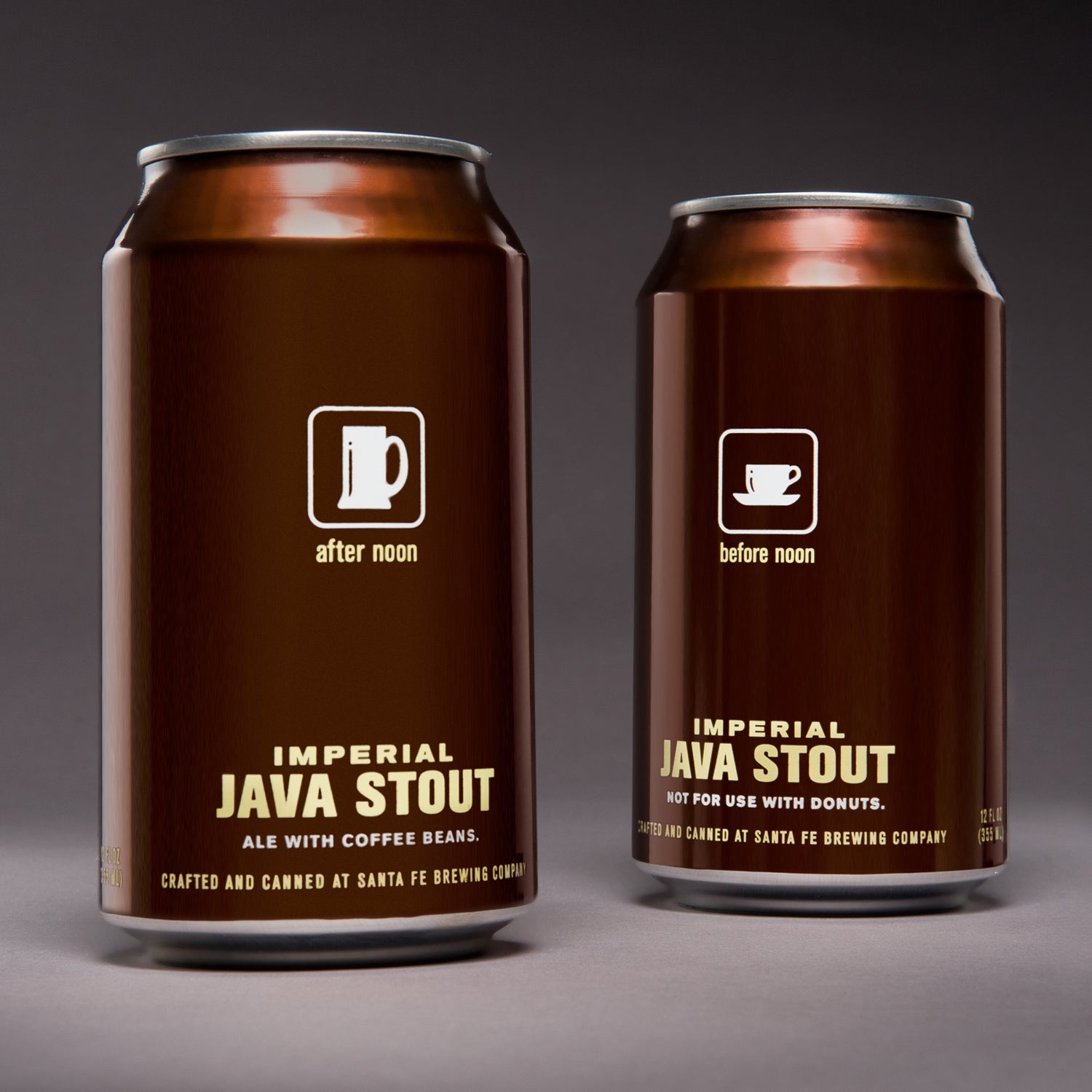Santa Fe Brewing java stout outside skiing winter canned beer
