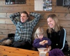 Fjellborg with his wife, Ann, and daughter Amanda