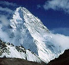 An uncommon view: the North Face of K2 seen from Xinjian Uygur, China