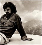 Lord of the Alps: Reinhold Messner in the Dolomites near Cortina, Italy, June 27, 2002.