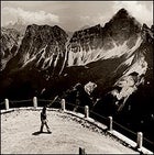 Stomping grounds: Messner on Monte Rite; Behind him are the jutting spires of the Dolomites, where the Great One learned his craft and still looms large.