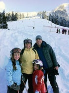 The Brenans at Stevens Pass in 2010: from left, Josie, Laurie, Nina, and Johnny.