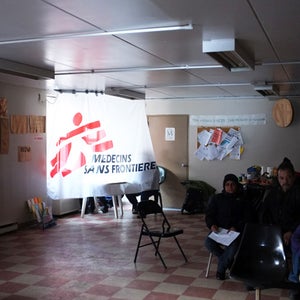 An emergency clinic in the Far Rockaways.