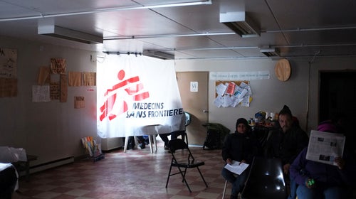 An emergency clinic in the Far Rockaways.