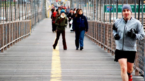 running New York Manhattan ultramarathon ultrarunning Brooklyn bridge