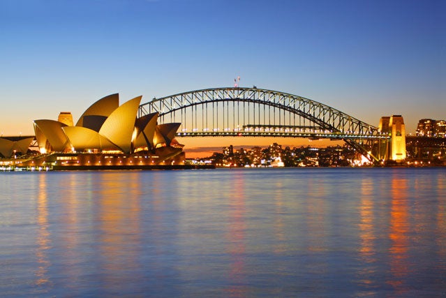 Sydney Harbour Bridge and the i