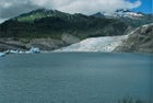 Alaska's Mendenhall Glacier in July 2010. Since 1997, the ice has retreated more than half a mile.