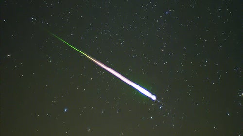 The 2009 Leonid meteor shower.