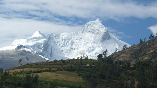 A section of the Peruvian Andes, Partridge's favorite range.