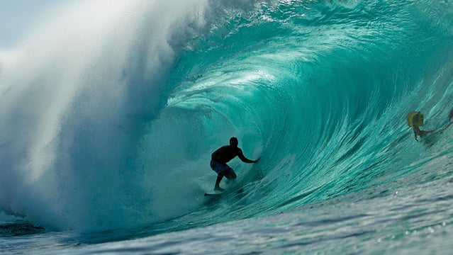 Kai Barger in the pipe.