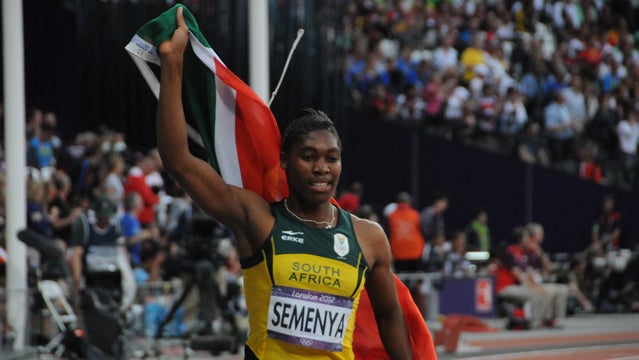 Caster Semenya in London.