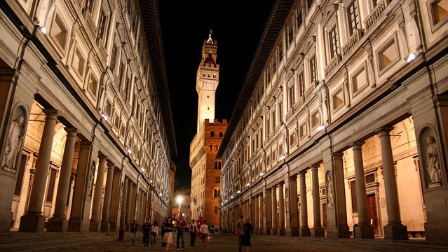 The Uffizi Gallery in Florence best christmas destinations out holiday travel