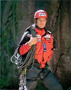 climbing sports mountaineering one one person people recreation