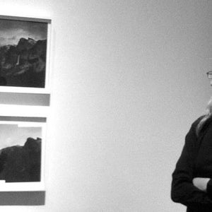 Annie Leibovitz at the Georgia O'Keefe Museum.