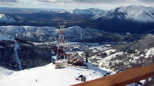 An apres-ski scene in Bariloche, Argentina.