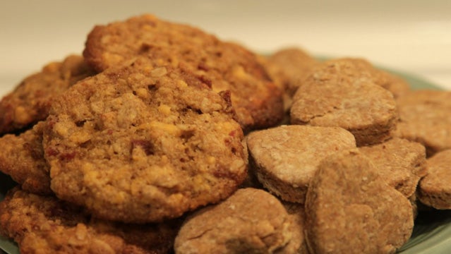 Bake-at-home dog biscuits.