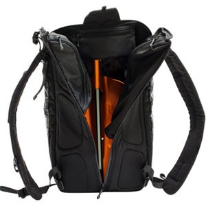 A backpack for backcountry snowboarders.