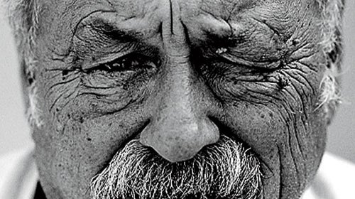 adult American Caucasian ethnicity cigarette facial hair head and shoulders Jim Harrison literary arts male men middle-aged middle-aged man mustache North American one one person people portrait prominent persons rudy waks smoking studio shot wrinkled writer