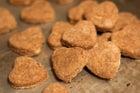 Cookie cutter peanut butter biscuits.