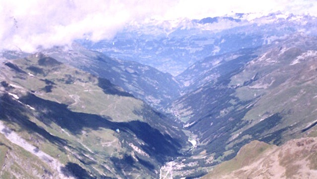 Panoramic view of the Val d'Anniviers.