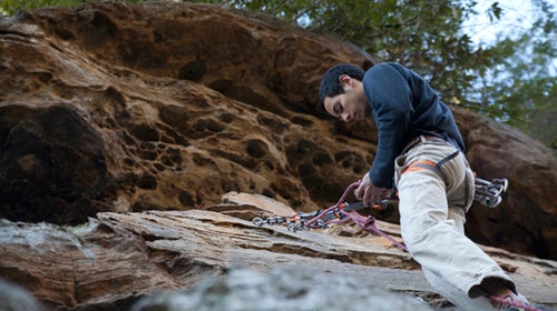 Neal Sipahimalani at the top of Send Me on My Way.