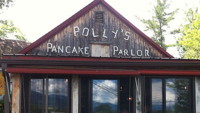 Pancakes always taste better in a cabin.