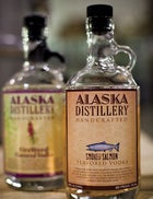 Alaska distillery glacier glaciers ice vodka bottled