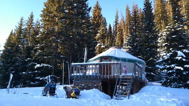 Home sweet Spruce Hole yurt.