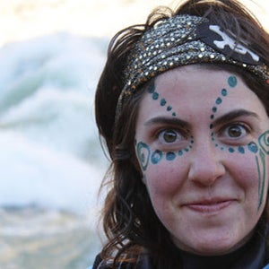 Kaitlin Kenney, before rafting Hermit Rapid on her birthday, January 6, 2013.