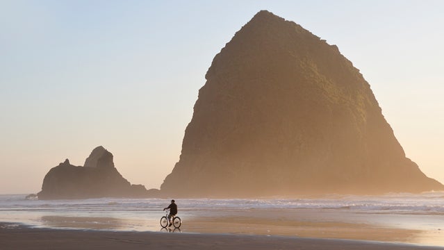 Sea stack Cannon Beach Oregon Coast USA