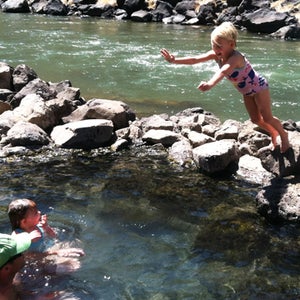 kids swimming hole river rocks rippers