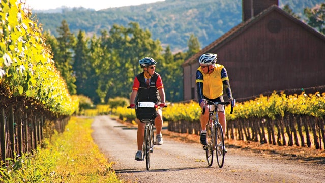 Ride Sonoma Anderson Napa Valley wine country california