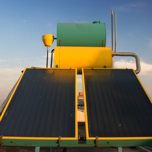 solar water heater hot water solar power solar energy installation home house roof