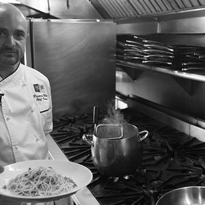 Chef Riccardo Ullio in Sotto Sotto.