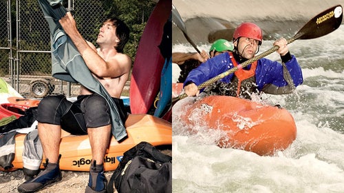 Erik Weihenmayer white water kayak rafting outdoors lifestyle mount everest outside magazine portrait United States National White Wa usnwc